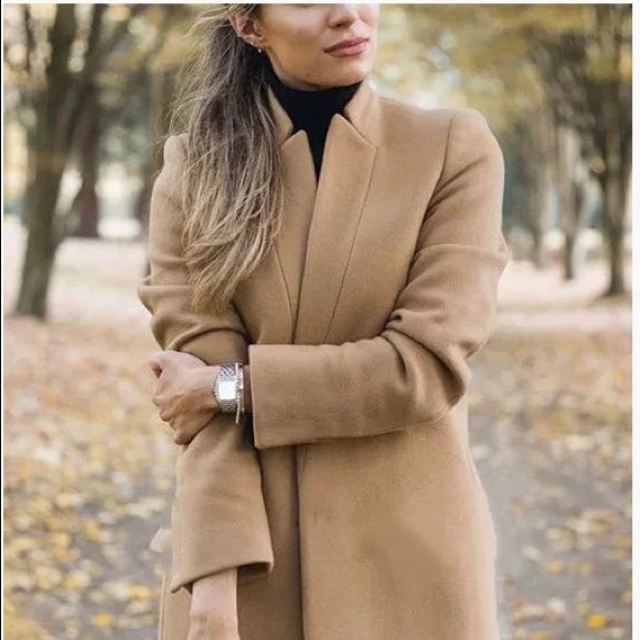 Gold beige open front cardigan spring jacket - Picture 8 of 8